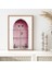 Pembe Ahşap Kapı 1 Çerçeve ve Poster - M1072 5