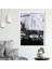 Gri - Mor Yağlı Boya Dokulu 2 Çerçeve ve Poster - SO1103 1