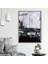 Gri - Mor Yağlı Boya Dokulu 2 Çerçeve ve Poster - SO1103 2