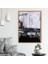 Gri - Mor Yağlı Boya Dokulu 2 Çerçeve ve Poster - SO1103 5