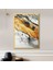 Turuncu - Gri Soyut 3 Çerçeve ve Poster - SO1092 1