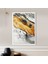 Turuncu - Gri Soyut 3 Çerçeve ve Poster - SO1092 5