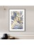 Mavi - Gold Geometrik Desenler 5 Çerçeve ve Poster - SO1117 3