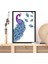 Mor & Yeşil Tavus Kuşu 2 Çerçeve ve Poster - H1042 4