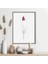 Pembe Detaylı Beyaz Kuş Tüyü 1 Çerçeve ve Poster - H1067 3