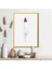 Pembe Detaylı Beyaz Kuş Tüyü 1 Çerçeve ve Poster - H1067 4