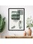 Sulu Boya Temalı Yeşil Tonlar 3 Çerçeve ve Poster - C1239 2