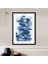 Mavi - Gold Geometrik Desenler 6 Çerçeve ve Poster - SO1118 2