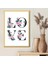 Çiçekli Love Çerçeve ve Poster - TP1062 3