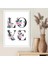 Çiçekli Love Çerçeve ve Poster - TP1062 4