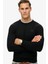 Bisiklet Yaka Normal Siyah Erkek Kazak M6110641A02A_ESSENTIAL Slım Fıt Cre 3