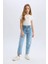 Kız Çocuk Mom Fit Standart Paça Jean Trousers D9155A825SP 2