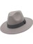 Kadın Moda Üst Fedora Kurdele Açık Gri (Yurt Dışından) 4