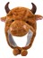 Schattige Koe Hoofddeksels Mode Warm, Pluche Kışlık Çapa Vee Stier Hoed Brown (Yurt Dışından) 3