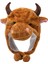 Schattige Koe Hoofddeksels Mode Warm, Pluche Kışlık Çapa Vee Stier Hoed Brown (Yurt Dışından) 5