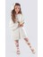 Kız Çocuk Krep Plise Elbise MNK0595 1