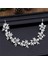 Rodyum Kaplama Yaprak Kafa Bandı Barok Gelin Saç Bantları Taç Başlığı Headdress Düğün Saç Aksesuarları Gelin Tiara Takı (Yurt Dışından) 2