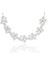 Rodyum Kaplama Yaprak Kafa Bandı Barok Gelin Saç Bantları Taç Başlığı Headdress Düğün Saç Aksesuarları Gelin Tiara Takı (Yurt Dışından) 4