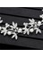 Rodyum Kaplama Yaprak Kafa Bandı Barok Gelin Saç Bantları Taç Başlığı Headdress Düğün Saç Aksesuarları Gelin Tiara Takı (Yurt Dışından) 5