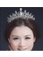 No.10 Boyutu Büyük Kraliçe Prenses Taç Diadem Yeşil Kırmızı Rhinestone Headdress Başkanı Kristal Tiara Gelin Düğün Saç Takı Aksesuarları (Yurt Dışından) 3