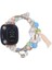 Fit Versa 3 / Sense Pembesi Için Yuvarlak Boncuklu Zincirli Saat Kordonu (Yurt Dışından) 2