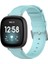 Deri Saat Kordonu For Fit Versa 3 / Sense For Fitbit Versa 3 / Sense Açık Mavi (Yurt Dışından) 1