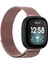 Metal Örgü Kordonlu Saat, Fitbit Versa 4/3 Için Küçük Boy (Küçük Boy) Pembe (Yurt Dışından) 2
