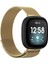 Metal Örgü Kordonlu Saat, Fitbit Versa 4/3 Için Küçük Boy (Küçük Boy) Altın (Yurt Dışından) 2