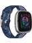 Örgü Kanvas Saat Kordonu Fit Sense Için Fitbit Sense Mavisi Için (Yurt Dışından) 1