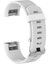 Fitbit Charge 2 Için Tokalı Ortak Doku Silikon Saat Bandı, Boyut: L Beyaz (Yurt Dışından) 1