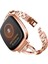 Fit Versa 3 / Sense Rose Gold Için Metal Saat Kordonu (Yurt Dışından) 1