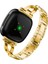 Fit Versa 3 / Sense Gold Için Metal Saat Kordonu (Yurt Dışından) 4