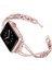 Apple Watch Band 38MM 40MM Iwatch Se Serisi 9/8/7/6/5/4/3/2/1 Kadın Şık Takı Paslanmaz Çelik Aksesuarlar Bileklik Kayışı ile Uyumlu (Yurt Dışından) 1