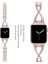 Apple Watch Band 38MM 40MM Iwatch Se Serisi 9/8/7/6/5/4/3/2/1 Kadın Şık Takı Paslanmaz Çelik Aksesuarlar Bileklik Kayışı ile Uyumlu (Yurt Dışından) 3