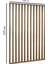150CM x 220CM Ahşap Çıtalı Paravan Oda Ayırıcı Seperatör Duvar Dekor 150CM x 220CM 3