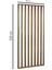 100CM x 220CM Ahşap Çıtalı Paravan Oda Ayırıcı Seperatör Duvar Dekor 100CM x 220CM 3