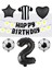 Rönesans Siyah Beyaz Taraftar Folyo Balon ve Eva Banner Seti Yaş 2 1