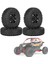 Adet 85MM 1.55 Inç Beadlock Tekerlek Jantları Lastik Seti 1/10 Rc Paletli Araba Eksenel Jr D90 CC01, Siyah (Yurt Dışından) 5