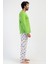Erkek Uzun Kol Fıstık Yeşili Pijama Takım C6T9N1O504 2