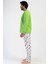 Erkek Uzun Kol Fıstık Yeşili Pijama Takım C6T9N1O504 3