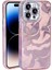 Apple iPhone 15 Pro Max Kılıf Parlak Taş Detaylı Airbagli Esila Kapak Pembe 3
