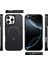 iPhone 16 Pro Max Kılıf Karbon Fiber Magsafeli Standlı Alp Kapak Siyah 3