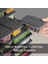 13'lü Buzdolabı Düzenleyici Organizer Set Mikrodalga Difriz Kabı - 1X2400ML 4X600ML 8X240ML Antrasit 3
