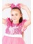 Kız Çocuk Pullu Barbie Abiye Elbise 5