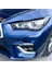 Araba Parlak Siyah Ön Far Kapağı Garnitür Şerit Kaş Kapağı Trim Etiket Infiniti Q50 2014-2023 (Yurt Dışından) 5
