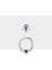 Prenses Yakutlu Halka Piercing, 10-12 mm , 1.2 Mm, 14K Sarı-Beyaz-Kırmızı Altın | LC00034R 1