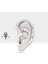 Prenses Yakutlu Halka Piercing, 10-12 mm , 1.2 Mm, 14K Sarı-Beyaz-Kırmızı Altın | LC00034R 4