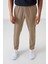 Bej Polyester Ince Yumuşak Comfort Fit Erkek Eşofman Alt - 82119 4