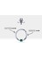 Prenses Zümrütlü Halka Piercing, 10-12 mm , 1.2 Mm, 14K Sarı-Beyaz-Kırmızı Altın | LC00034E 2