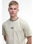 B.ıntl Logo Tipped T-Shirt GY55 Oyster Grey 4